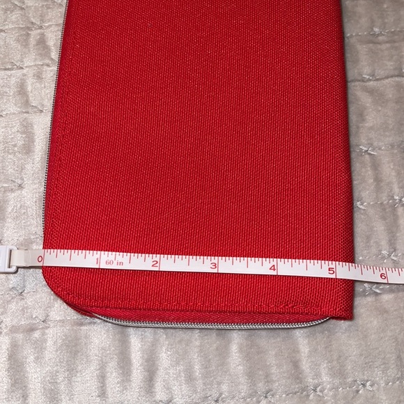 Brand new Christian Dior make up case canvas color is red. - Picture 8 of 9